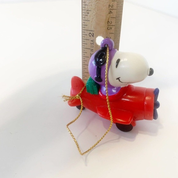 Peanuts Snoopy Flying Ace With Woodstock Ornament PVC United Features Syndicate - Picture 6 of 6